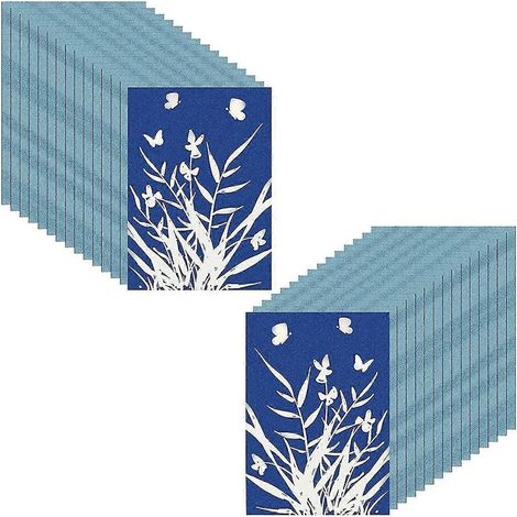 Papier cyanotype, kit de 30 feuilles A5, papier d'impression haute sensibilité pour dessin solaire (1/5)