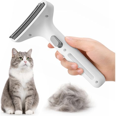 Brosse Chien et Chat Poil Long et Court, Brosse Sous Poil Chien avec Bouton Realease, Peigne Démêlage - MMCD-ZGL-04864 (1/5)