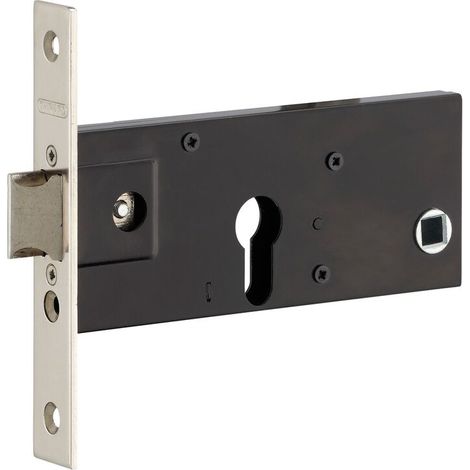 Boitier de serrure encastrable à cylindre pour porte d'entrée – Axe 70mm – Bouts carrés – Acier pour sécurité renforcée (1/3)