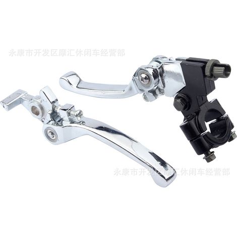 Off-road motorcycle ATV four-wheel beach vehicle accessories 50-250CC electroplated folding brake clutch lever brake handle (1/5)