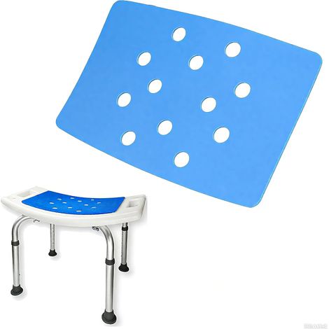 Coussin de Chaise de Douche, Tapis de siège de Chaise de Douche pour Personnes âgées, Banc de Bain, Coussin antidérapant en Mousse EVA avec Support adhésif pour Handicap, Personnes handicapées (1/5)