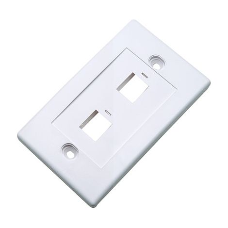 INTELLINET Placca porta frutti 2 posti mod. 503 Bianco (1/4)
