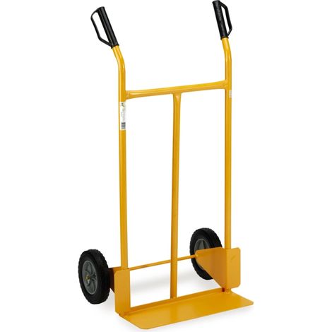 Carrello Portapacchi 2 Ruote Rigide da Lavoro in Ferro per Trasporto Bravetta (1/2)