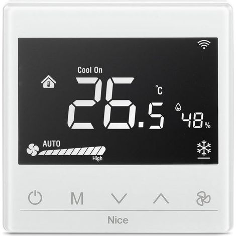 Thermostat de contrôle de température blanc Nice Fan2-Control