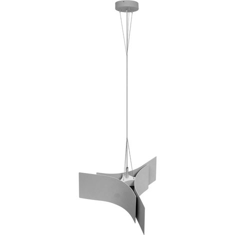 Lampada a sospensione bianca lampada a sospensione regolabile in altezza sala da pranzo, metallo, attacco E27, LxLxA 48,5x43x150 cm
