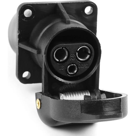 1 pièce Prise 3Broches Tracteur 12v 24v,Prise 3 Broches Femelle Camion,Norme 9680,Prise Attelage 3Broches pour Agricole Véhicule,Voiture,Adaptateur d'attelage pour Caravane (Prise S41) (1/5)