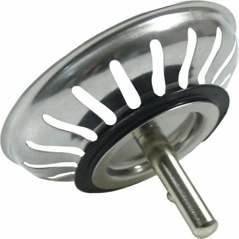 Panier Pour Bonde d'Évier de Cuisine 80 mm ,Crépine Universelle Acier Inoxydable, Bouchon Panier Pop-Up, Lavable Lave-vaisselle (1/4)