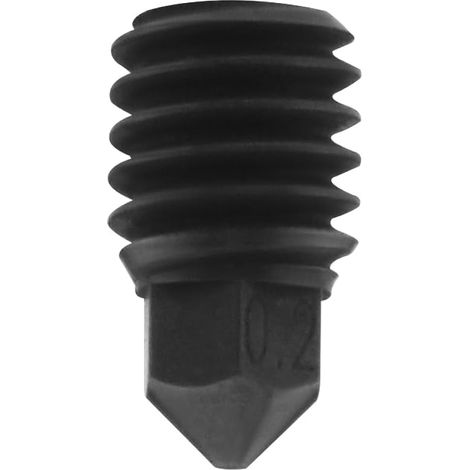 10 Stück 0,2 mm Düse aus gehärtetem Stahl, kompatibel mit Bambu Lab X1 und P1P 3D-Druckern