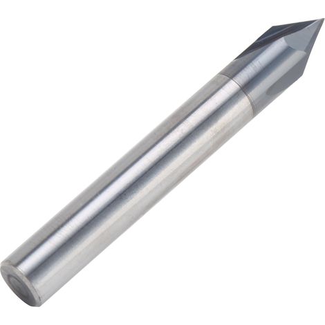Gravierfräser aus Vollhartmetall, einseitig spiralförmig verzahnt, CNC-Bearbeitung, Werkzeuggröße 4 x 8 x 40 mm, Wolframstahl, für Holz und Metall (1/5)