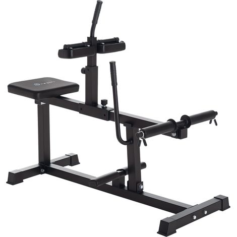 Adjustable Seated Leg Extension and Curl Machine for Lower Body Workouts at Home, Plate Loaded Leg Raise Equipment (1/5)