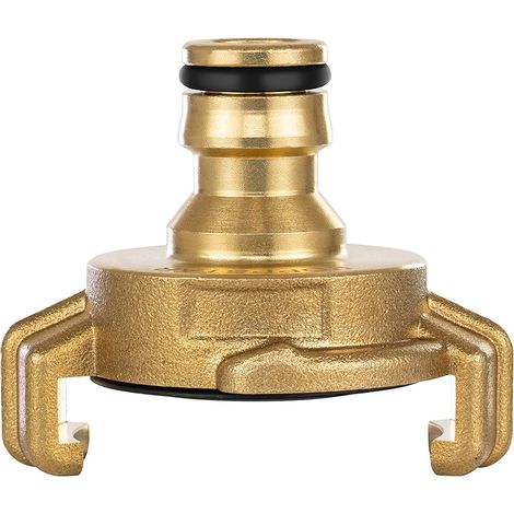 Raccord Rapide en Laiton Système Geka avec Connecteur pour Tuyau D’arrosage (compatible avec système Gardena) (1/4)