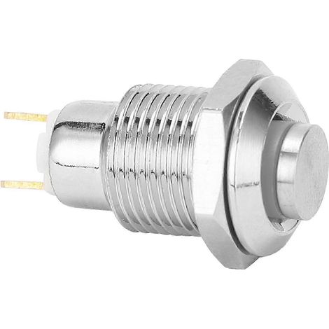 Interrupteur à bouton-poussoir momentané 10 mm en acier inoxydable, étanche, 3 V (1/5)