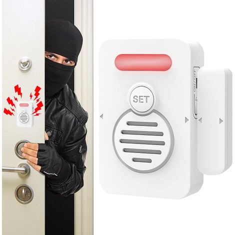 Porte d'alarme de réfrigérateur ouverte - Capteur de congélateur avec rappel vocal Petit dispositif de sécurité pour maison, magasin, école, magasin, sécurité réfrigérateur, (1/5)