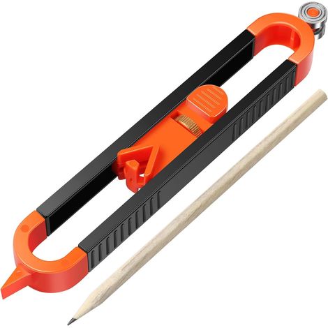 Lot de 1/2 stylos de contour précis - Outil de mesure de contour réglable avec broches - Bords de travail du bois - Profil de mesure d'angle - Duplicateur de forme irrégulière - Duplicateur (1/5)