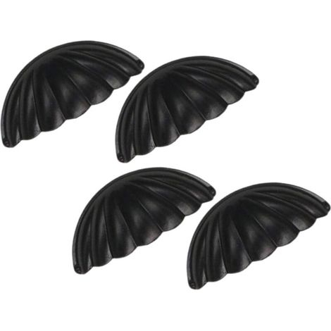 Lot De 4 Boutons De Meuble En Alliage Vintage, Poignées De Tiroir En Métal Noir, Boutons De Tiroir Décoratifs Pour Armoires Cuisine Et Commodes, Montage Facile, Usage Domestique (1/5)