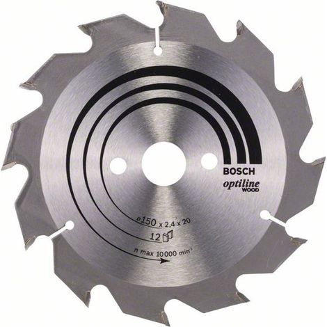 Bosch PRO Wood Kreissägeblatt, 150 x 2,4 x 20 mm, T12 (1/5)