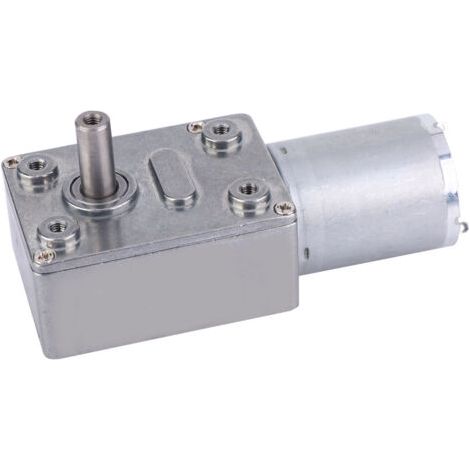 Motor de Réduction de Vitesse CC à Couple élevé Motor d'engrenage à Ver 12V pour Applications Polyvalentes - Grande Torsion et Engrenages de Précision à Billes Durables (50) (1/5)