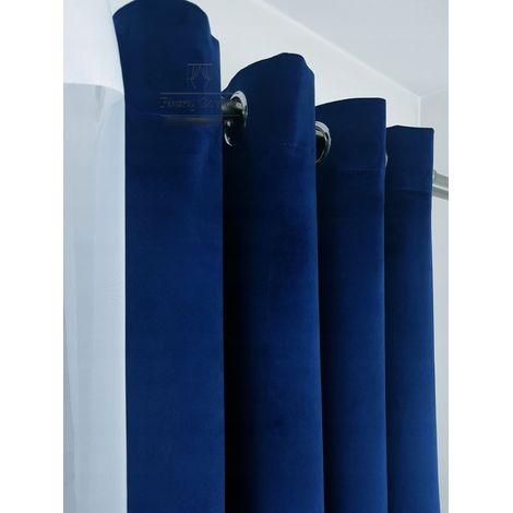 Cortina de terciopelo - azul marino (1/5)