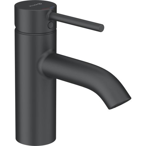Kludi Bozz - Grifo de lavabo con desagüe Push-Open, negro mate 382663976 (1/3)