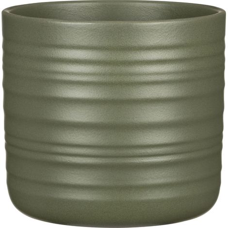 Scheurich Cottage. pot de fleurs en céramique. Couleur : Vert forêt. 22.7 cm de diamètre. 20.7 cm de haut. 10.7 l Vol.