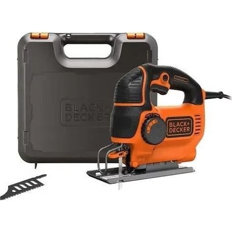 BLACK+DECKER KS901PEK sierra de calar pendular con cable 620 W naranja velocidad variable, maletín (1/4)