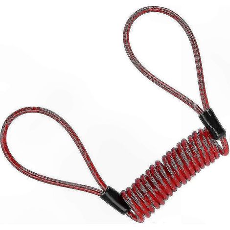 Ensemble de 3 cordons antivol pour vélos à freins à disque (motos et VTT). Accessoire de sécurité pour éviter d'oublier de déverrouiller son vélo. (1/5)