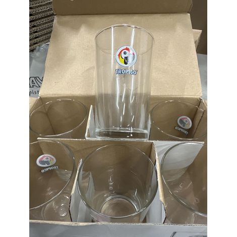 Lot de 6 verres Tropico - 30 cl - Neufs