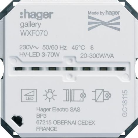Variateur connecte gallery HAGER WXF070