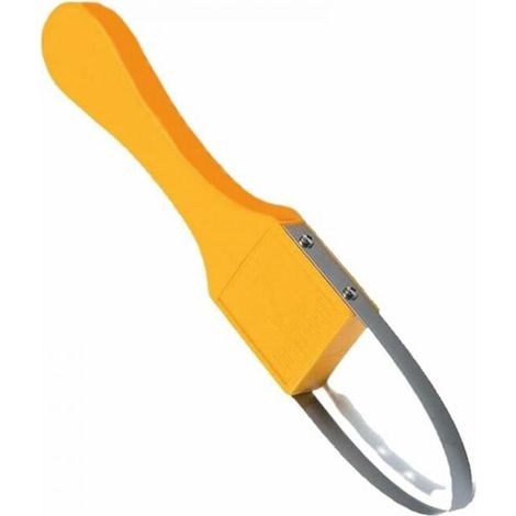Yellow Garden Bandit Manual Weeder Tool with Iron Loop and Sharp Blades Hand Weeding Tool with Plastic Handle for Weeding (1/5)
