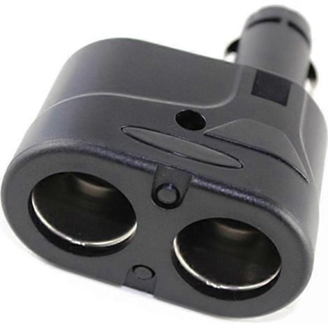 Briquet à cigares en plastique noir, produit électronique à interrupteur 1 vers 2, 95x6x5cm, séparateur de cigares, accessoire à 2 voies. (1/5)