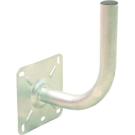 Fixation Bras Coudé - OPTEX - Acier Galvanisé - Ø 40mm - Déport 30 cm - Blanc (1/2)