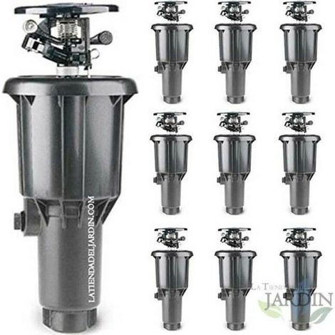 10er-Pack MaxiPou Versenkregner, 6–13 m, 1/2" rund und verstellbar (1/4)