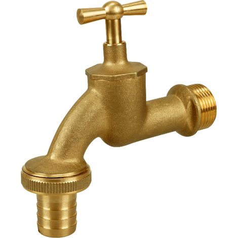 Robinet de jardin à valve champignon en laiton 3/4". (1/2)