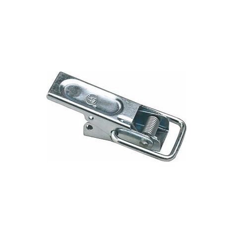 Maxter – Grenouillère à ressort galvanisée 105 mm – Platine de fixation 60 x 25 mm – Entraxe 23 mm – Système de fermeture à ressort (1/2)