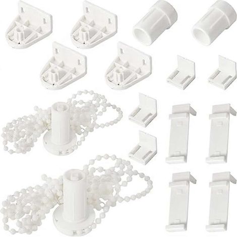 Kit de réparation pour stores enrouleurs (16 pièces), système d'embrayage à poulie latérale, installation facile (1/5)