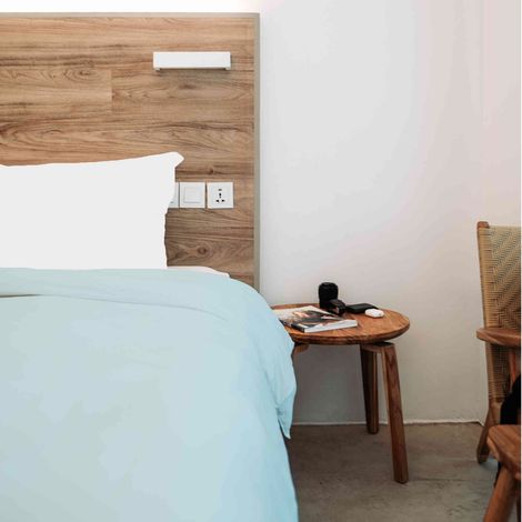 Housse de Couette Unie en 100 % Coton Bleu ciel 140x200 cm (1/2)
