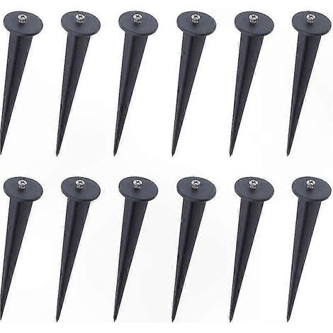 Lot de 12 Piquets de Fixation pour Projecteurs LED, Format 16035 mm (1/4)