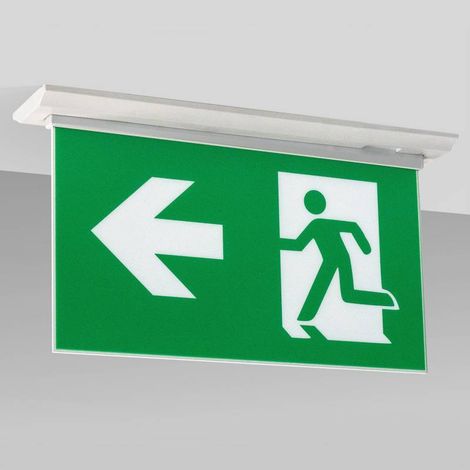 Luz de emergencia LED SIGN Empotrada SL1, Blanco frío (1/5)