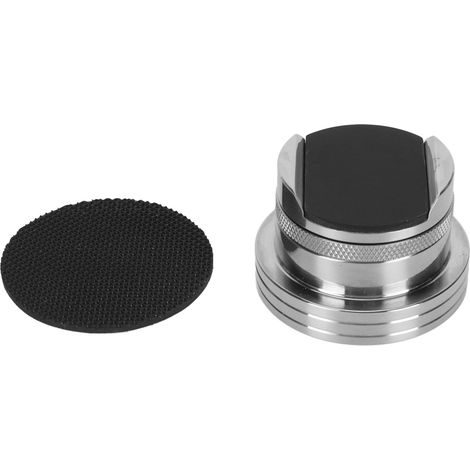 Silberne Kabelhalterung für HiFi-Lautsprecher, Vibrationsdämpfer, verstellbare Füße 30-42 mm, Stabilisator für Strom- und Audiokabel.