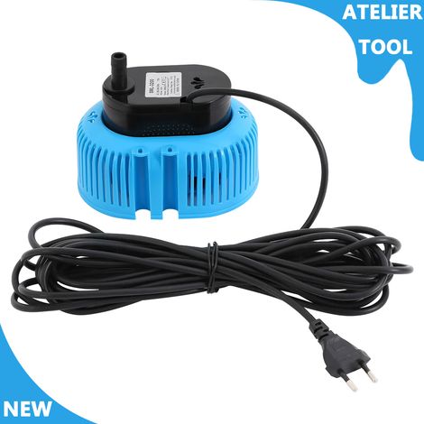 ATELIER Pompe de piscine de pompe d'étang de couverture de réservoir de poissons portable 75W avec 3x prises (1/5)