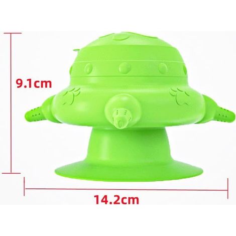Mangeoire pour Chiots,Bol à Lait Bionique en Silicone pour Animaux De Compagnie avec 4 Sucettes Et Ventouse,Biberon Silicone pour Chiots,pour Chatons,Chiots, l'allaitement (Vert)