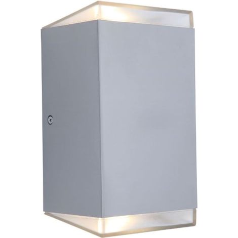 lutec st6058 - 3 K, lampada per esterni, Metallo, Argento, 27, 5 x 21 x 24 cm [Classe di efficienza energetica A+] (1/2)