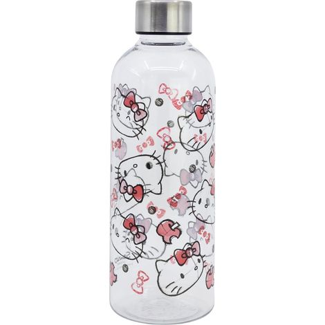 Botella de agua reutilizable de plástico de 850 ml de Helly Kitty