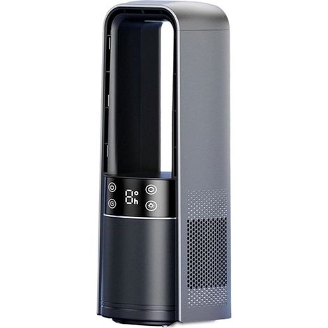 Ventilateur de bureau sans pales oscillant USB 4 vitesses silencieux angle réglable 50° veilleuse chambre salon bureau dortoir rafraîchisseur d’air été (1/5)