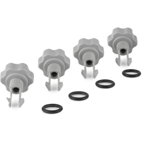 4er-Pack 10460 Luftsicherheitsventil mit O-Ring, 25003 Ersatzdichtungssatz für Poolfilterpumpen mit 1500 GPH und darunter, MUMU