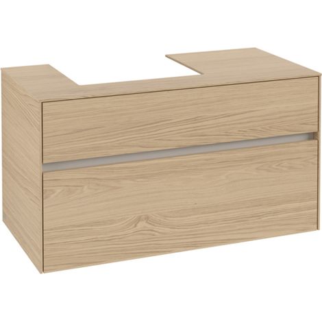 Villeroy & Boch Collaro Meuble sous-lavabo, lavabo à gauche,