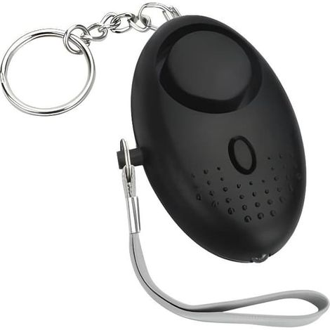 Alarme personnelle GETEK 130 dB avec lampe torche et porte-clés – Compacte 45×67×25 mm[YJD] (1/4)