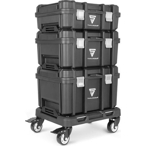 Carrello portautensili STAHLWERK con 3 cassette di sistema su piattaforma mobile