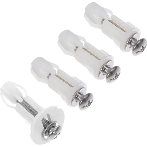 4pièces Vis De Fixation Pour Abattant De Toilette Boulons Pour Couvercle Vis De Remplacement Pour Siège Standard (1/5)