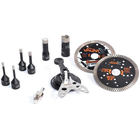 Vaunt X M14 Diamond Holesaw 10Pc Set Porcelain tiles Hard Stone Brick Drilling (1/5)